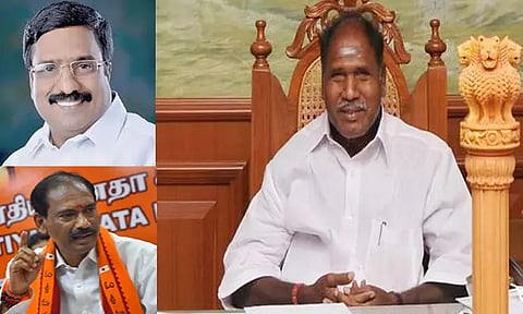 புதுவை மாநில அந்தஸ்து கோரிக்கை: மதுபான பிரச்சினையை திசை திருப்ப ரங்கசாமி அரசியல் நாடகம்; தி.மு.க., அ.தி.மு.க., பா.ஜ.க., குற்றச்சாட்டு