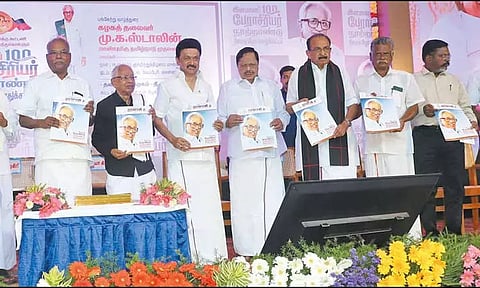 நான் இந்த அளவுக்கு தகுதி பெற அன்பழகன்தான் காரணம்: முதல்-அமைச்சர் மு.க.ஸ்டாலின் பேச்சு