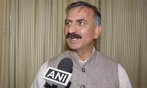 இமாச்சல பிரதேச முதல்-மந்திரி சுக்விந்தர் சிங் சுக்குவுக்கு கொரோனா தொற்று உறுதி