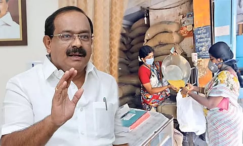 ரேஷன் கடைகளில் ஏப்ரல் 1-ம் தேதி முதல் செறிவூட்டப்பட்ட அரிசி வழங்கப்படும் - அமைச்சர் சக்கரபாணி தகவல்