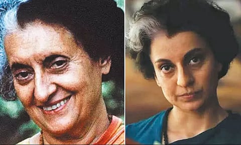 இந்திரா காந்தி வாழ்க்கை கதையை நாடாளுமன்றத்தில் படமாக்க அனுமதி கேட்கும் கங்கனா