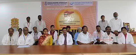 பெரம்பலூர் தனலட்சுமி சீனிவாசன் மருத்துவக்கல்லூரி மருத்துவமனையில் முதல் முறையாக கல்லீரல் மாற்று அறுவை சிகிச்சை செய்து சாதனை