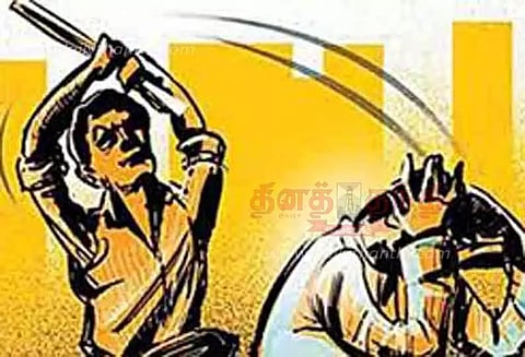 தொழிலாளி கட்டையால் அடித்துக்கொலை