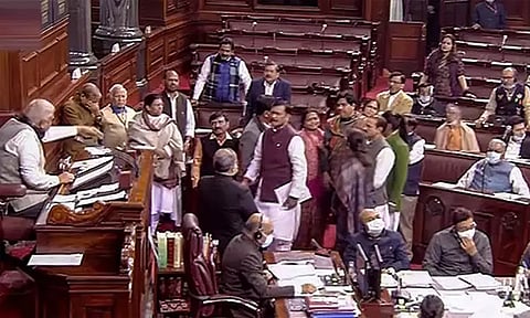 சீன எல்லை மோதல் குறித்து மாநிலங்களவையில் விவாதிக்க மறுப்பு: எதிர்க்கட்சிகள் கூண்டோடு புறக்கணிப்பு