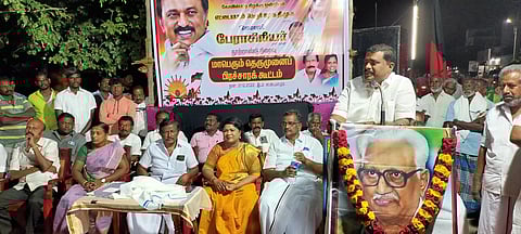 எட்டயபுரம், விளாத்திகுளத்தில்தி.மு.க. தெருமுனை பிரசார கூட்டம்