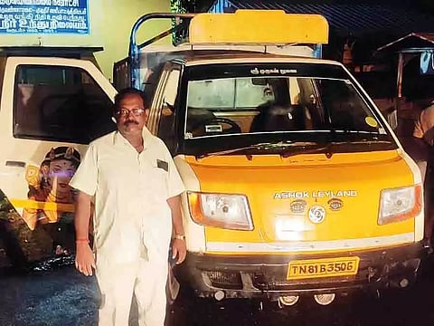 திருச்சியில் திருட்டுபோன சரக்கு வேன் திருவண்ணாமலையில் மீட்பு