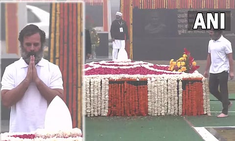 வாஜ்பாய் நினைவிடத்தில் ராகுல் காந்தி மரியாதை...!