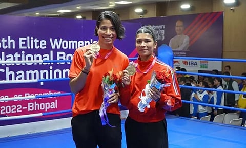 பெண்கள் தேசிய குத்துச்சண்டை: தங்க பதக்கம் வென்று அசத்திய லவ்லினா, நிகாத் ஜரீன்