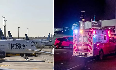 அமெரிக்க விமானத்தில் 'லேப்-டாப்' தீப்பிடித்ததால் 167 பயணிகள் அவசரமாக வெளியேற்றம்