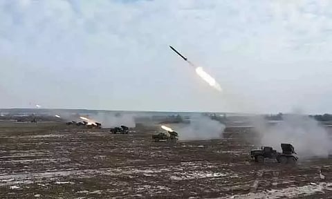 54 ரஷிய ஏவுகணைகளை சுட்டு வீழ்த்தியதாக உக்ரைன் பாதுகாப்பு படை தகவல்