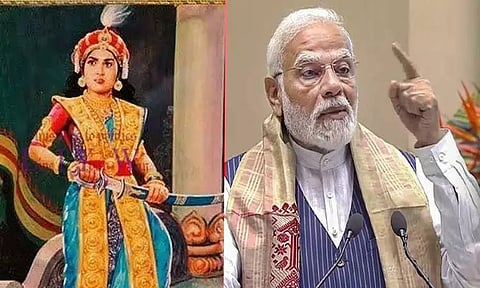 "ராணி வேலு நாச்சியாரின் தீரம் தலைமுறை தாண்டியும் உத்வேகம் அளிக்கும்" - பிரதமர் மோடி டுவீட்