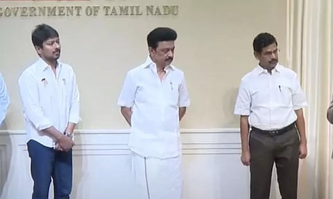 ரூ.15.60 கோடியில் கட்டப்பட்டுள்ள விளையாட்டு உட்கட்டமைப்பு வசதிகளை முதல்-அமைச்சர் மு.க.ஸ்டாலின் திறந்து வைத்தார்