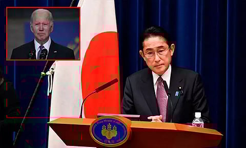 அமெரிக்க அதிபர் பைடனுடன் ஜப்பான் பிரதமர் வரும் 13-ந்தேதி சந்திப்பு