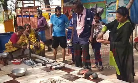 63 கிலோ கெட்டுப்போன மீன்கள் பறிமுதல்