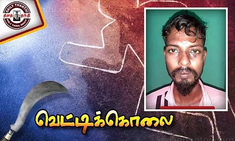 புளியந்தோப்பில் பயங்கரம்: முன்விரோதத்தில் ரவுடி வெட்டிக்கொலை - காப்பாற்ற முயன்ற மனைவி படுகாயம்