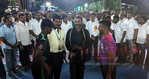 நாமக்கல்லில் மாநில கபடி போட்டிமத்திய மந்திரி எல்.முருகன் தொடங்கி வைத்தார்