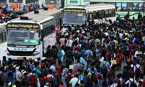 பொங்கல் பண்டிகை: நேற்று சென்னையிலிருந்து 1.34 லட்சம் பேர் சொந்த ஊர் பயணம்