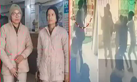 பீகாரில் துப்பாக்கி முனையில் கொள்ளையடிக்க வந்த நபர்களை ஓட ஓட விரட்டிய பெண் காவலர்கள்..!