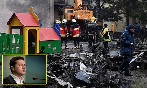 உக்ரைன் ஹெலிகாப்டர் விபத்துக்கு காரணம் என்ன? - அதிபர் ஜெலன்ஸ்கி திடுக்கிடும் தகவல்