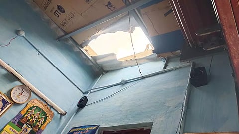 நகை பட்டறையில் மேற்கூரையை உடைத்து திருட்டு