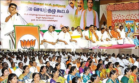 நாடாளுமன்ற தேர்தலில் வெற்றி வாகை சூடி பா.ஜ.க. ஆட்சி மீண்டும் தொடர இடைவிடாது பணியாற்றுவோம்