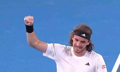 ஆஸ்திரேலிய ஓபன் டென்னிஸ்: 4-வது சுற்றில் போராடி வென்ற சிட்சிபாஸ்