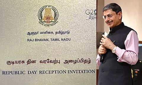 குடியரசு தினவிழா: கவர்னர் மாளிகை வெளியிட்டுள்ள அழைப்பிதழில் 'தமிழ்நாடு...!'