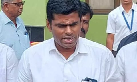 ``தி.மு.க. கூட்டணியை எதிர்த்து நிற்க கூடிய பலம் வாய்ந்த கட்சி அ.தி.மு.க.தான்'' அண்ணாமலை பரபரப்பு பேட்டி