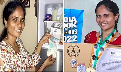 தாய்ப்பால் தானம் : 10 மாதங்களில் 135 லிட்டர்...! சாதனை படைத்த கோவை பெண்...!