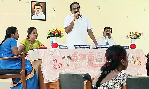 வறட்சியால் பாதித்த விவசாயிகளுக்கு நிவாரணம் வழங்க வேண்டும்-யூனியன் தலைவர் பிர்லா கணேசன் பேச்சு