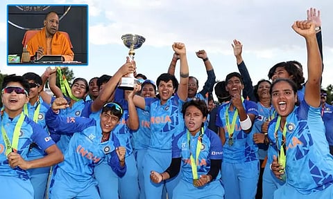 ஐசிசி டி20 உலகக் கோப்பை: சாம்பியன் பட்டம் வென்ற இந்திய மகளிர் அணிக்கு யோகி ஆதித்யநாத் வாழ்த்து