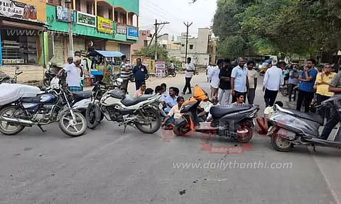 திருவண்ணாமலையில் வியாபாரிகள் சாலை மறியல்