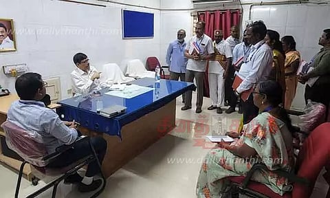வாணியம்பாடி தாலுகா அலுவலகத்தில் கூடுதல் தலைமை செயலாளர் ஆய்வு