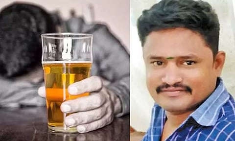 மதுவில் விஷம் கலந்து குடித்து போலீஸ்காரர் தற்கொலை