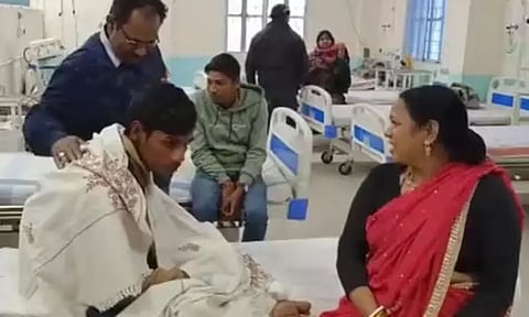 தேர்வு அறையில் 50 மாணவிகளை கண்டு ஷாக் ஆன பிளஸ் 2 மாணவர்...! மயங்கி விழுந்ததால் பரபரப்பு