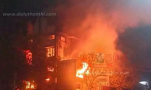 எலக்ட்ரிக்கல் கடையில் பயங்கர தீ