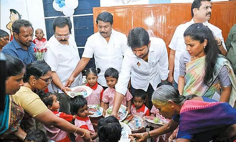 ராயபுரத்தில் ரூ.25 லட்சத்தில் புதிய அங்கன்வாடி மையம் - அமைச்சர் உதயநிதி ஸ்டாலின் திறந்துவைத்தார்