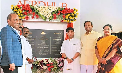 சென்னை விமான நிலையத்தில் பன்னடுக்கு வாகன நிறுத்துமிடம்