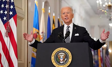 சீன உளவு பலூனை சுட்டு வீழ்த்தியதற்கு அதிபர் பைடன் பாராட்டு