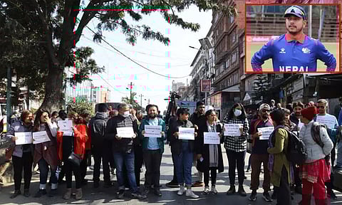 நேபாளம்: பாலியல் குற்றவாளியான சந்தீப்பை கிரிக்கெட் பயிற்சி முகாமில் சேர்க்க கூடாது என ஆர்ப்பாட்டம்