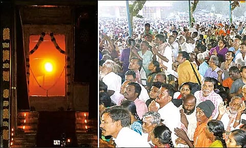 வடலூர் சத்தியஞான சபையில் 7 திரைகளை விலக்கி தைப்பூச ஜோதி தரிசனம்