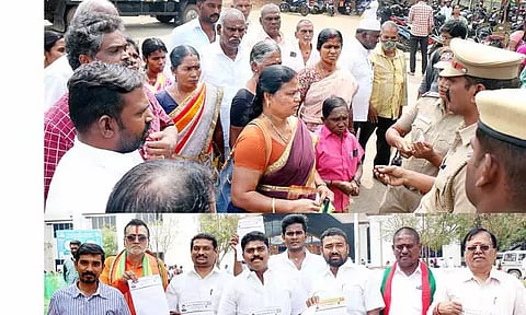 காவிரி கூட்டுக்குடிநீர் திட்டம் மூலம் தண்ணீர் வழங்க வேண்டும் குறைதீர் கூட்டத்தில் பொதுமக்கள் கலெக்டரிடம் மனு