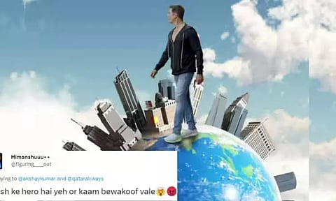 இந்திய வரைபடத்தை மிதித்ததாக நடிகர் அக்ஷய் குமாருக்கு எதிராக விமர்சனம்