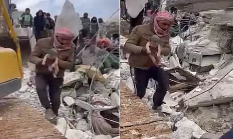 நிலநடுக்கத்தின் போது பிறந்த குழந்தை - இடிபாடுகளில் சிக்காமல் உயிர் பிழைத்த அதிசயம்