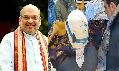 துருக்கி நிலநடுக்கத்தில் சிக்கிய 6 வயது சிறுமியை காப்பாற்றிய இந்திய மீட்புப் படையினருக்கு உள்துறை மந்திரி அமித்ஷா பாராட்டு