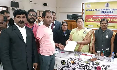 தேசிய மக்கள் நீதிமன்றத்தில் 2,414 வழக்குகளுக்கு தீர்வு