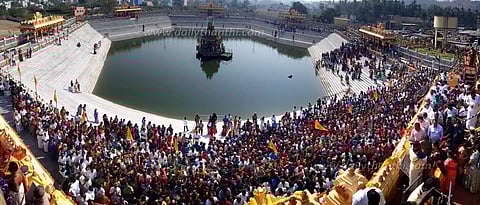 பாலமுருகன் கோவில் அறுகோண தெப்பக் குளம் திறப்பு விழா