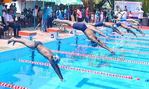 மாநில அளவிலான நீச்சல் போட்டி