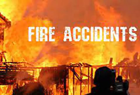 அடுக்குமாடி கட்டிடத்தில் பயங்கர தீ- மூதாட்டி பலி