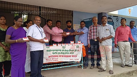 அரசு மேல்நிலைப்பள்ளியில் தொழுநோய் விழிப்புணர்வு முகாம்